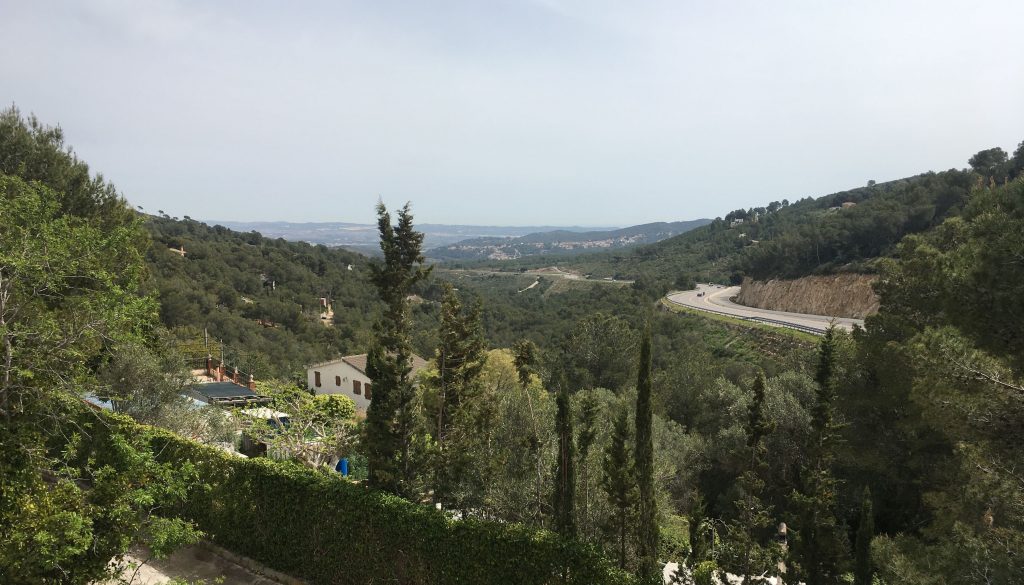 Aussicht von La Pineda de Santa Cristina 