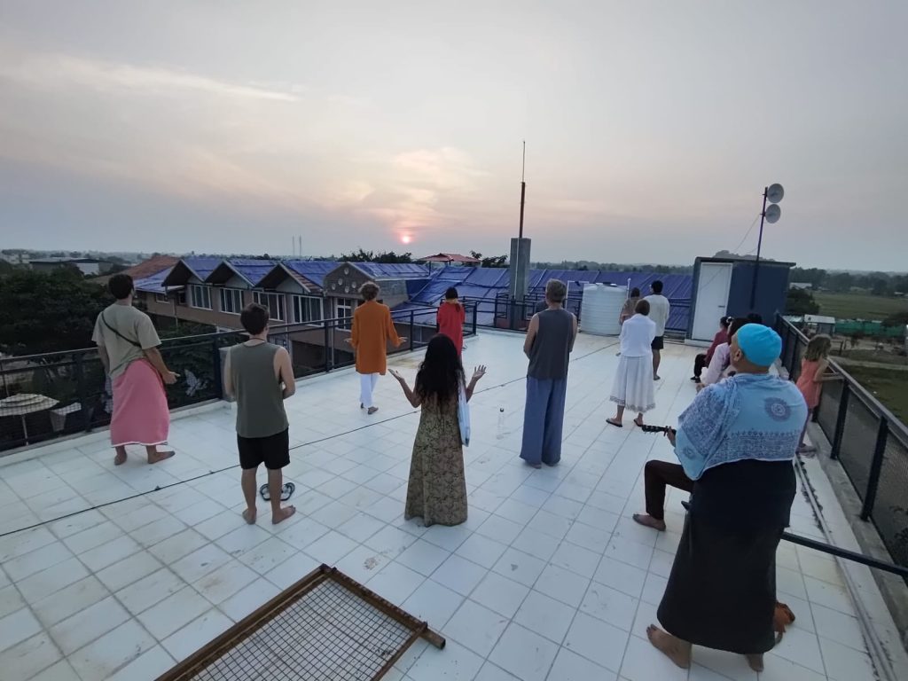 Sungazing at Gia Mantra Global Village, Tiruvannamalai